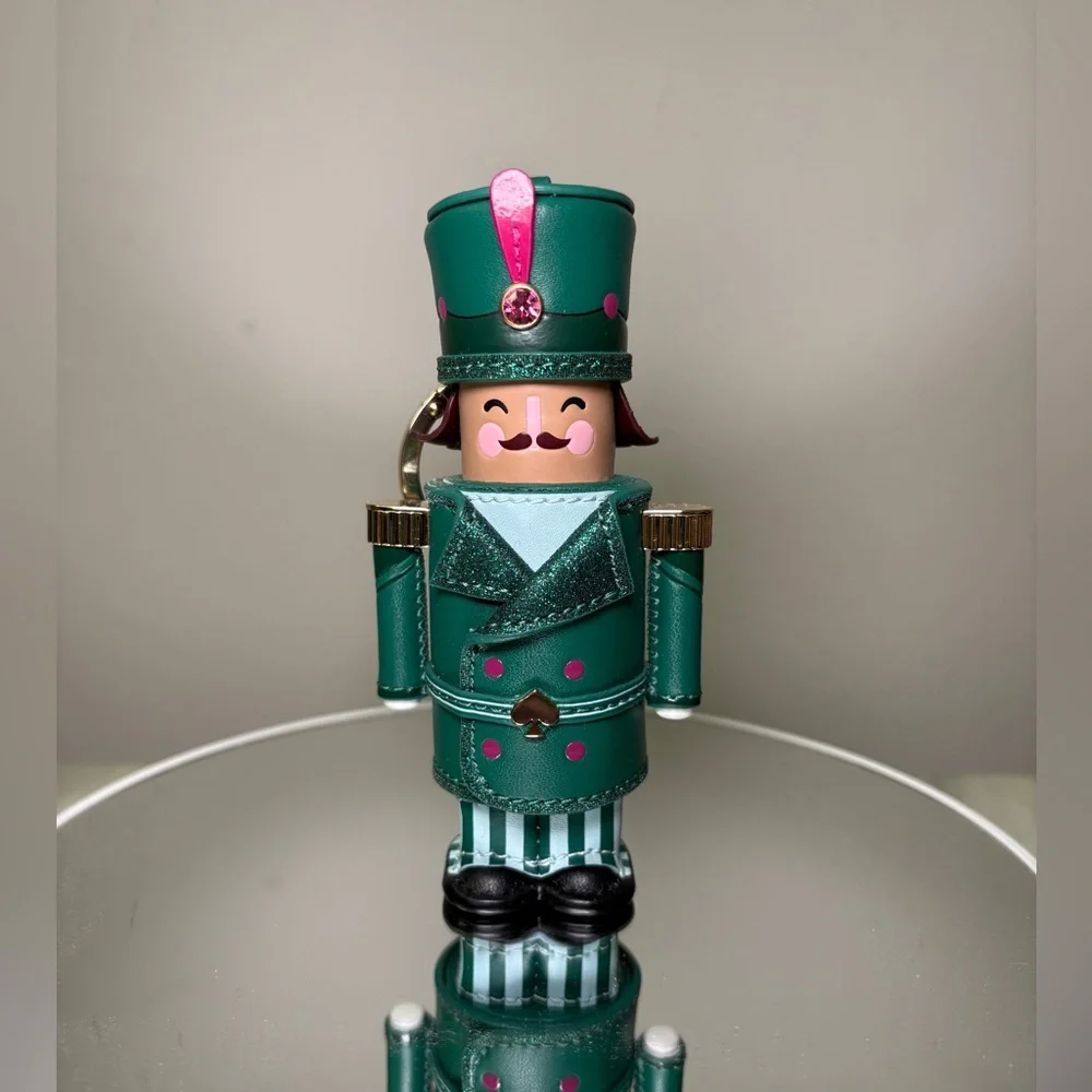 Kate Spade Oh What Fun 3D Nutcracker Keyholder Fob Bag Charm EUC - Picture 1 of 5